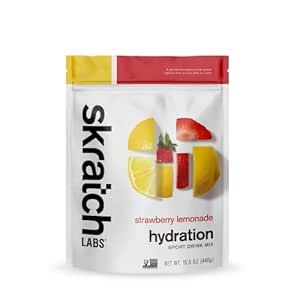 Skratch Labs Hydration Powder | Sport Drink Mix | Electrolytes Powder for Exercise, Endurance, and Performance | Strawberry Lemonade | 20 Servings | Non-GMO, Vegan, Kosher