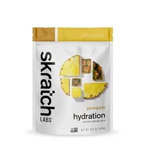 SKRATCH LABS Hydration Powder | Sport Drink Mix | Electrolytes Powder for Exercise, Endurance, and Performance | Pineapple | 20 Servings | Non-GMO, Vegan, Kosher