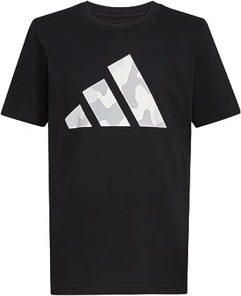 adidas Boys' Short Sleeve Cotton Bos Ghost Logo T-shirt