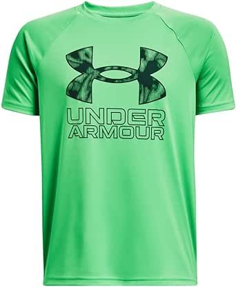Under Armour Boys' Tech Hybrid Printed Fill Short-Sleeve T-Shirt