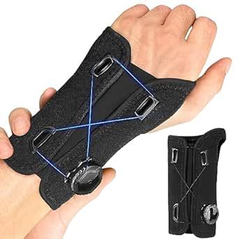 psycilla Adjustable Wrist Brace-Precision BOA Closure System Support Brace, for Carpal Tunnel,Sprains, Tendonitis, Arthritis and Wrist Pain for Men & Women (Star Black-Left Hand-1 Count)