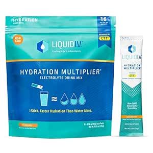Liquid I.V. Hydration Multiplier - Seaberry - Hydration Powder Packets | Electrolyte Drink Mix | Easy Open Single-Serving Stick | Non-GMO | 16 Sticks