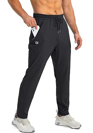 G Gradual Men's Sweatpants with Zipper Pockets Tapered Joggers for Men Athletic Pants for Workout, Jogging, Running