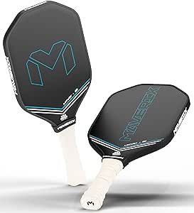 Maverix Havik -16| Professional Carbon Fiber | Hybrid - Thermoformed | Pickleball Paddle Designed for Power, Spin and Control with Raw Carbon Fiber & Cover Included